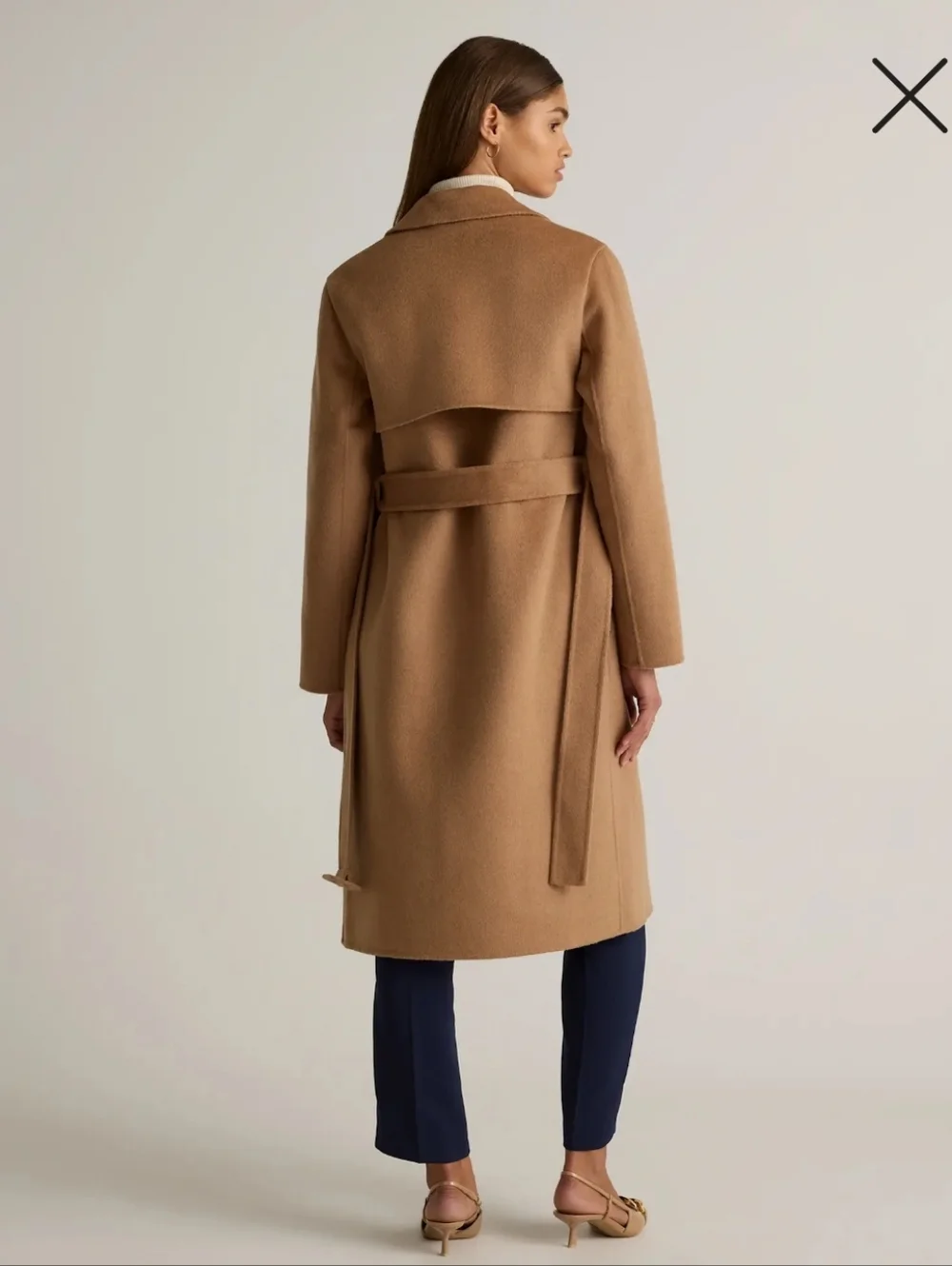 NWT Quince Double-Faced Merino Wool Trench Coat, Medium - Picture 7 of 13